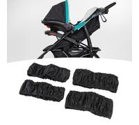YUYTE Copriruote per Passeggino, 4 Pezzi Protezioni per Pneumatici per Passeggino Antipolvere con Materiale in Poliestere, per Ruote per 14-25 Cm