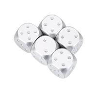 YUYTE Dadi Table DND [versione Aggiornamento 2024] Set di 5 Dadi Premium in Lega di Alluminio con Elegante Scatola di Immagazzinaggio - per Giochi da Tavolo, D&D, Poker e -, Design (Rettangolare)