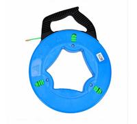 YUYTE Estrattore per Nastro per Pesci da 196FT 4.5mm Asta Professionale per Cavi con Supporto per Bobina in Acciaio 7 Punte Leader per Cablaggio Elettricisti Fai-da-te