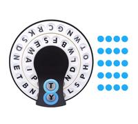 YUYTE Gioco di Parole Veloce, Corsa a Lettere a Tempo, 2-8 Giocatori, per | Gioco di Pressione delle Lettere, in ABS, Serate in Famiglia, Viaggi in Auto, Custodia per Carte, 20 Gettoni Segnapunti,