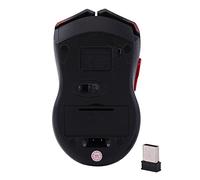 YUYTE Gioco Ottico a 2,4 GHz con DPI e Design Portatile per comodità nel Gioco e nel Lavoro (rosso)