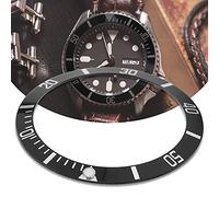 YUYTE Inserto per Lunetta per Orologio, Inserto per Lunetta per Orologio da Polso Professionale, Anello di Ricambio per Anello di Ricambio per Orologio Inserto per Lunetta(Nero)