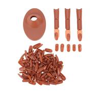 YUYTE Kit Dita per Esercitarsi Sulle Unghie, 3 Dita Artificiali con Base per Allenamento per Principianti, Set di Dita Articolari Marroni Antiscivolo in Materiale ABS