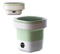 YUYTE Lavatrice Portatile, Mini Lavatrice Pieghevole da 7,5 Litri e Centrifuga Piccola Lavatrice Pieghevole per Campeggio, Camper, Dormitorio, Viaggi, Lavanderia da Viaggio (Verde)