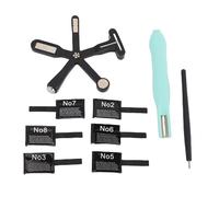 YUYTE Magnete per Unghie, Magnete a Cuore 3 in 1 e Magnete Multifunzionale 6 in 1 con Lavagna Magnetica Modellata e Penna a Sfera in Acciaio, per Uso Domestico del Salone di Nail Art (9 pz)