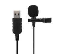 YUYTE Microfono a Clip, Microfono a Clip USB per Computer a Condensatore Omnidirezionale per PC - Alta sensibilità, Riduzione del Rumore, Plug and Play