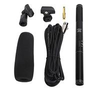 YUYTE Microfono Condensatore XLR Professionale MIC MIC DI REGISTRAZIONE Direzionale con Interfaccia XLR per Interviste Meetings Laptop Camera (Nero 28 cm)
