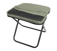 YUYTE Mini Sgabello Pieghevole, Sgabello Compatto Portatile con Doppie Borse Portaoggetti e Telaio a X Rinforzato, per Escursionismo, Pesca, Picnic, Viaggi e Attese in