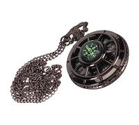 YUYTE Orologio da Taschino Vintage, Bussola da Taschino Al Quarzo con Quadrante Scavato, Accessorio per Costume con Numeri Arabi