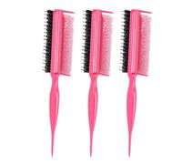 YUYTE Pettine per Cotonare Capelli Spazzola per Styling Capelli, Manico Ergonomico Setole in Nylon Flessibili Coda a Punta con Controllo dei Baby Hair for Riga e Acconciatura