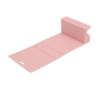 YUYTE Portapunte per Trapano per Unghie in Silicone, Custodia Organizer Multiuso Pieghevole con Base Espositiva per Strumenti per Unghie, Salone e Uso Domestico (Roseo)