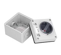 YUYTE Presa per Interruttore, Isolamento Presa per Interruttore Esterno Isolamento Pulsanti On/Off 500 V - Alta Resistenza, IP66, Foro di Blocco per Controllo Industriale (3P32A)