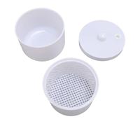 YUYTE Scatola di Sterilizzatore per Utensili per Unghie con Vassoio e Drenaggio, Disinfettante in Plastica Portatile per Pezzi di Perforazione per Unghie, Attrezzatura per la Pulizia