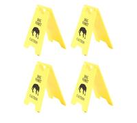 YUYTE Segnale di Avvertimento per Vomito di Cane Eccentrico da 4 Pezzi - Decorazione Stampata in 3D per Casa, Ufficio o Classe