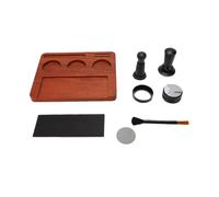 YUYTE Set Pressino per caffè con Stazione di Pressatura e Distributore in Legno, Set di Strumenti per Pressino caffè Caricato a Molla da 51 Mm per Domestico