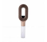 YUYTE Spazzola per Nebulizzatore per Capelli 2 in 1 Spazzola per Capelli Nebulizzata Portatile Senza elettricità Statica per Bambini Adulti Viaggi con Testina Levigante per il Controllo (Cachi)