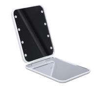 YUYTE Specchio LED Pieghevole Ingrandimento 2X Controllo Touch Luce Regolabile Specchio per Trucco Portatile Viaggio con Precisione dei Colori Realistica per (pieghevole a LED)