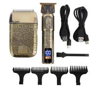 YUYTE Tagliacapelli e Regolabarba per Uomo, Rasoi Elettrici Senza Fili, Set Tagliacapelli Ricaricabile per Taglio Capelli Barbiere, Kit per la Toelettatura Uomo e Set per la Rasatura