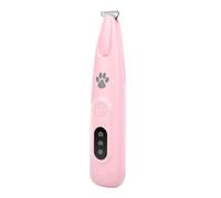 YUYTE Tagliazampe per Animali Domestici, LED Integrato, Basso Rumore 35 | Rifinitore per Cani e Gatti, Custodia in ABS, Bordi della Lama Arrotondati, Toelettatura Domestica Senza Fili, Batteria