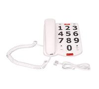 YUYTE Telefono con Pulsante Grande con Filo con Telefono Grande Telefono con il Volume Regolabile Volume Memoria Numero Redial per