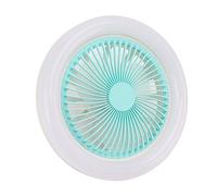 YUYTE Ventilatore da Soffitto a LED con Luci, E27 36W Plafoniera con Ventilatore e Telecomando, Ventilatore da Soffitto Silenzioso Dimmerabile con Timer, Lampada Piccolo Ventilatore