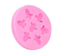 YUYTE Versatile Silicone a Forma di Ape per Dolci e Lavori Artigianali - Stampi Non Riutilizzabili per Torte e Cioccolato, Adatti per Alimenti (PINK)