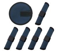 YUYUDEHM Confezione da 6 coperture per esche da pesca, 15,9 cm, per canne da pesca, protezioni per ami da pesca (blu navy)