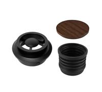 YUYUEMI Macinacaffè monodose per Baratza Encore - Bidone per chicchi che soffia aria previene residui di Powde Encore, accessori per macinacaffè (coperchio in legno)