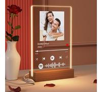 YUYUGO Targa Spotify Personalizzata con Foto, Spotify Lampada Personalizzata,Regalo Donna Compleanno, Regali Personalizzati Per Fidanzato, Fidanzata, Donne, Uomini, San Valentino, Natale
