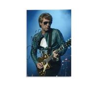 YUYUMEGDE Bon Jovi Signed - Poster decorativo da parete, per camera da letto, per camera da letto, 20 x 30 cm