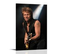 YUYUMEGDE Bon Jovi Singer Art, poster decorativo da parete, per camera da letto, camera da letto, decorazione moderna per camera familiare, 60 x 90 cm