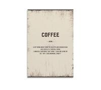 YUYUMEGDE Coffee Quotes Poster decorativo da parete, per soggiorno, camera da letto, decorazione da parete, per camera da letto, 40 x 60 cm