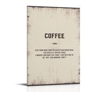 YUYUMEGDE Coffee Quotes, poster decorativo da parete, per soggiorno, camera da letto, decorazione moderna per camera da letto, 20 x 30 cm