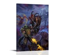 YUYUMEGDE Doom Eternal Ancient Gods, poster decorativo da parete su tela, stampa artistica moderna, poster decorativo per camera da letto, 50 x 75 cm
