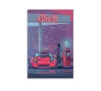 YUYUMEGDE Jdm Super Car Poster decorativo su tela, poster da parete e stampa artistica moderna per camera da letto, poster decorativo per camera da letto (40 x 60 cm)