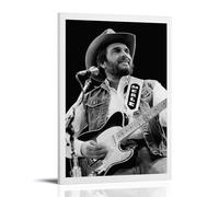 YUYUMEGDE Merle Haggard - Poster decorativo da parete su tela, stampa moderna, per camera da letto, 30 x 45 cm