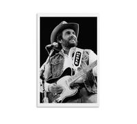 YUYUMEGDE Merle Haggard - Poster decorativo da parete su tela, stampa moderna, per camera da letto, 40 x 60 cm