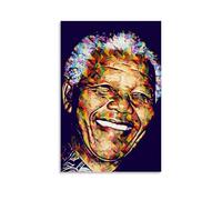 YUYUMEGDE Nelson Mandela - Poster decorativo da parete su tela, stile pop art, stampa moderna, per camera da letto, 40 x 60 cm