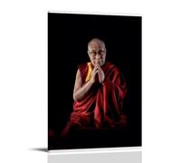 YUYUMEGDE Poster decorativo da parete con 14° Dalai Lama, stampa artistica su tela, poster decorativo moderno per camera da letto, 60 x 90 cm