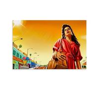YUYUMEGDE Poster decorativo da parete con attrice innevata, stampa artistica su tela, poster decorativo moderno, per camera da letto, 50 x 75 cm