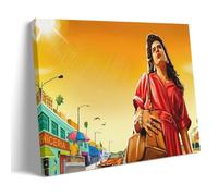 YUYUMEGDE Poster decorativo da parete con attrice innevata, stampa artistica su tela, poster decorativo moderno, per camera da letto, 50 x 75 cm