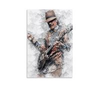 YUYUMEGDE Poster decorativo da parete con chitarrista Carlos Santana, stampa artistica su tela, poster decorativo moderno per la camera da letto, 40 x 60 cm