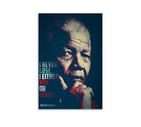 YUYUMEGDE Poster decorativo da parete con citazione di Nelson Mandela, poster decorativo su tela, stampa artistica moderna, per camera da letto, 40 x 60 cm