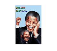YUYUMEGDE Poster decorativo da parete con Nelson Mandela Padre del Sudafrica, stampa artistica su tela, poster decorativo moderno per la camera da letto, 30 x 45 cm
