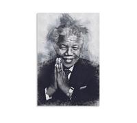 YUYUMEGDE Poster decorativo da parete con Nelson Mandela, stampa artistica su tela, stampa moderna, per camera da letto e per la famiglia, 40 x 60 cm