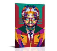 YUYUMEGDE Poster decorativo da parete di Nelson Mandela WPAP, poster decorativo da parete su tela, stampa moderna per camera da letto, per la camera da letto, 20 x 30 cm