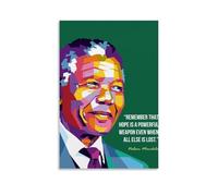 YUYUMEGDE Poster decorativo da parete su tela, con citazione di Nelson Mandela, padre del Sud Africa, stampa moderna, per camera da letto, per la famiglia e la camera da letto, 60 x 90 cm