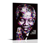 YUYUMEGDE Poster decorativo da parete su tela con citazione di Nelson Mandela, poster decorativo da parete e stampa artistica moderna per la camera da letto, poster decorativo per la camera da letto