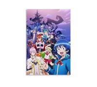 YUYUMEGDE Poster decorativo da parete su tela con immagine di Iruma Kun, con scritta "Welcome to Demon School", poster decorativo moderno per camera da letto, 50 x 75 cm