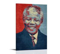 YUYUMEGDE Poster decorativo da parete su tela con Nelson Mandela, The Greatest South Africa, stampa moderna per la camera da letto, per la camera da letto (30 x 45 cm)